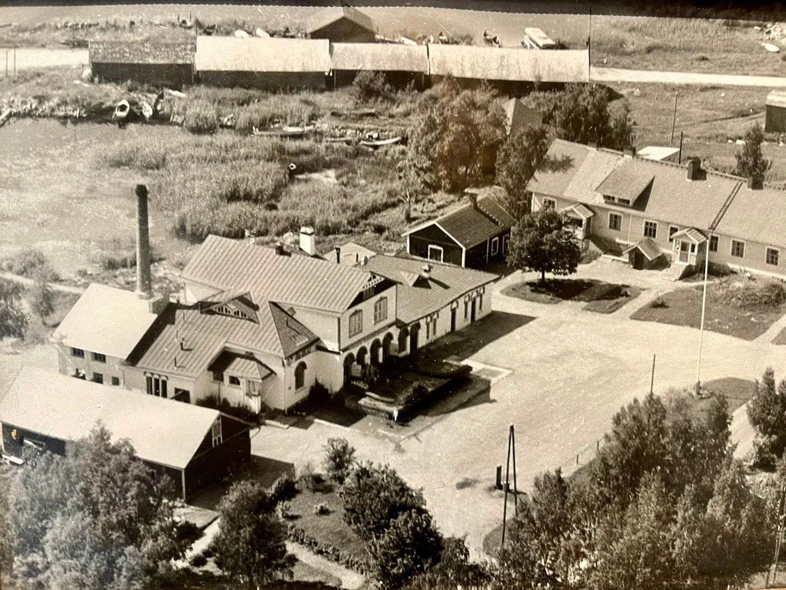 Ilmakuva meijeristä